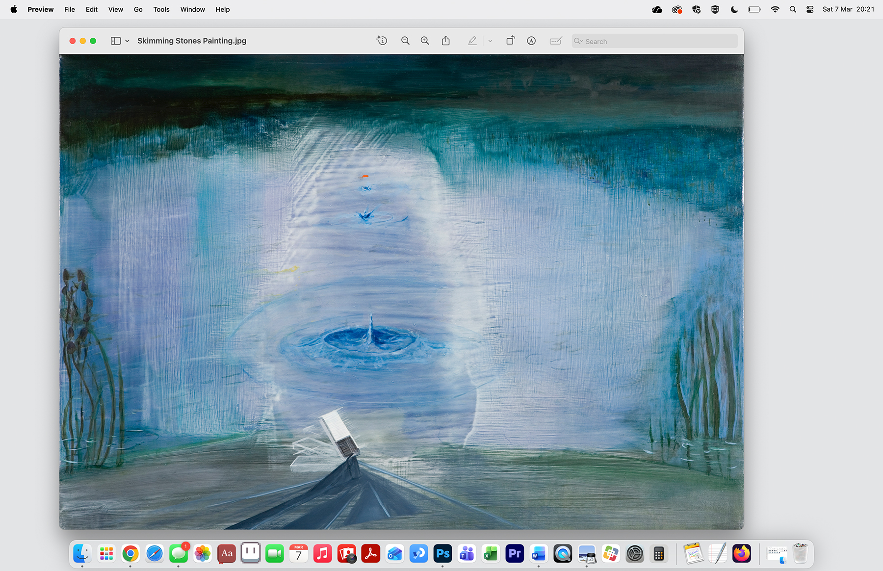 Skimming Stones (Painting)